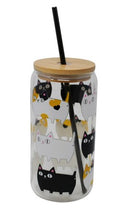 Load image into Gallery viewer, Assorted Glass Tumblers With Bamboo Lid and Straw