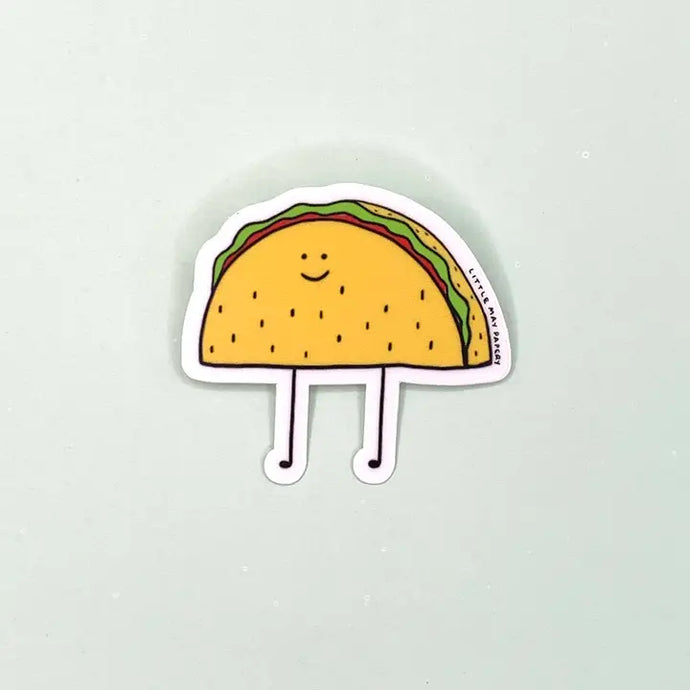 Taco Vinyl Sticker - Little May Papery