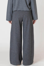 Load image into Gallery viewer, Wide Leg Ribbed Pants - Charcoal Grey