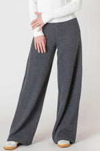 Load image into Gallery viewer, Wide Leg Ribbed Pants - Charcoal Grey