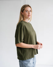 Load image into Gallery viewer, Boxy Tee - Chive