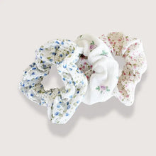 Load image into Gallery viewer, Mini Spring Cotton Scrunchie Trio Set