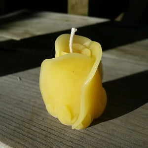 Rose Bud Beeswax Candle
