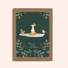 Load image into Gallery viewer, Merry Christmas Festive Fox Card