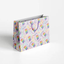 Load image into Gallery viewer, Rainbow Birthday Cake Pattern Gift Bag