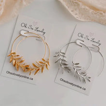 Load image into Gallery viewer, Daphne Large Floral Hoops - Oh So Lovely