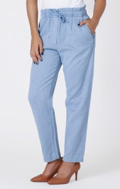 Elastic Waist Jogger - Denim Wash