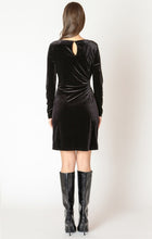 Load image into Gallery viewer, Embellished Cutout Mini Dress - Black