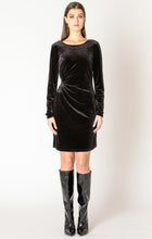 Load image into Gallery viewer, Embellished Cutout Mini Dress - Black