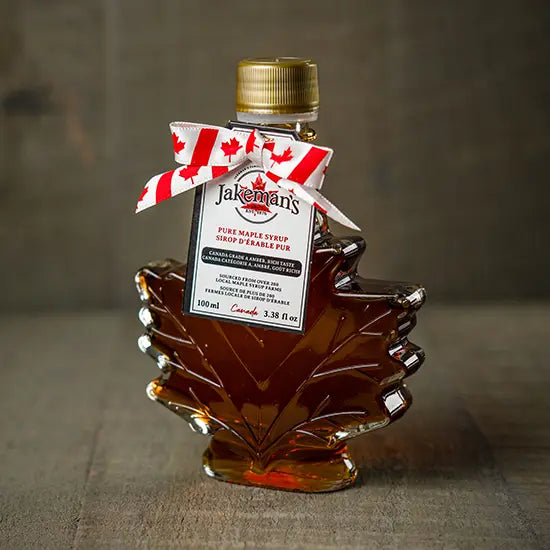 Maple Syrup - Maple Leaf Glass Jar
