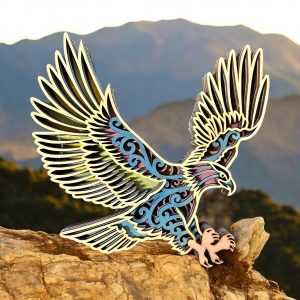 Wings of Freedom – Wooden 3D Carved Eagle - Havana Art
