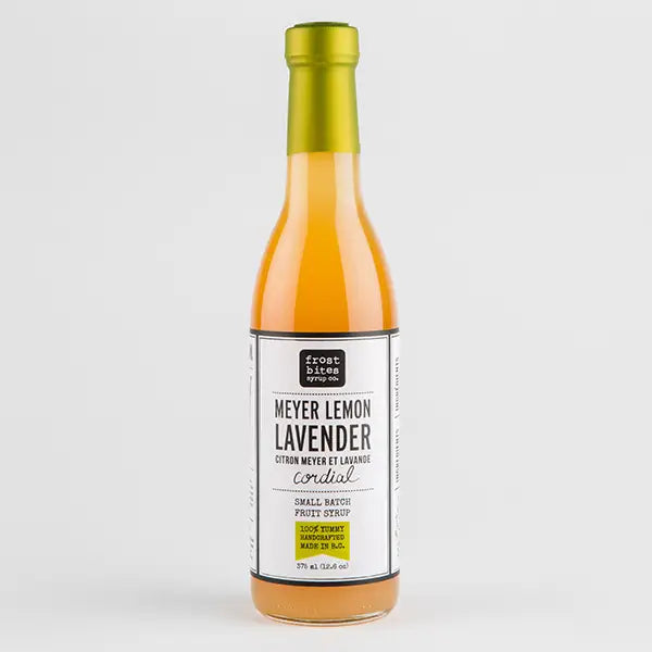 Meyer Lemon Lavender Cordial - Frostbites Syrup Co. - 375ml