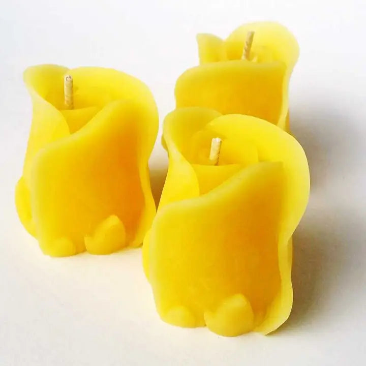 Rose Bud Beeswax Candle