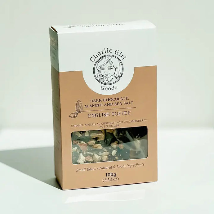 English Toffee Dark Chocolate - Charlie Girl Goods