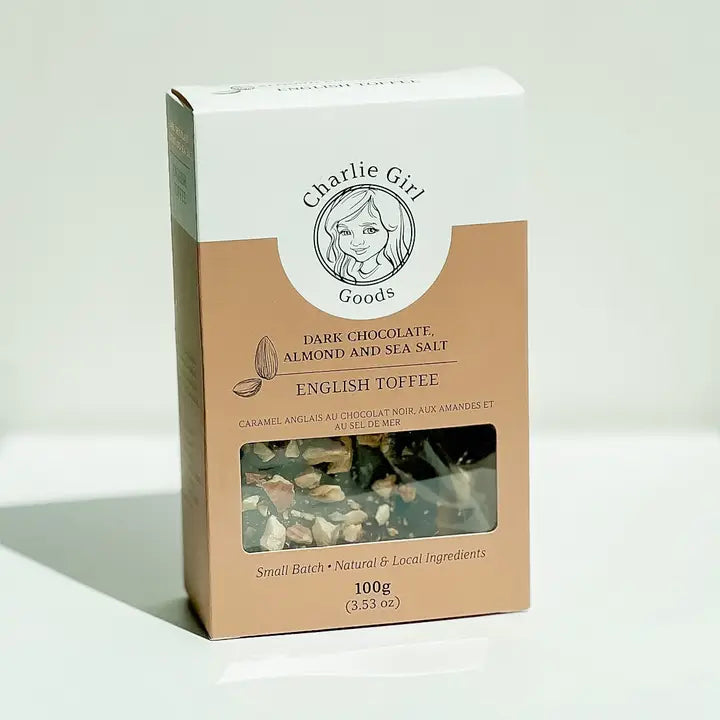 English Toffee Dark Chocolate - Charlie Girl Goods
