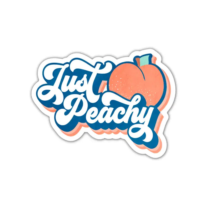 Just Peachy Vinyl Sticker