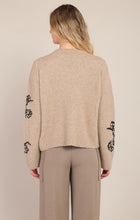 Load image into Gallery viewer, Flower Crewneck Sweater - Taupe