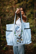 Load image into Gallery viewer, Flying Fauna Large Canvas Tote Bag