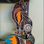 Fox Wood Multi-Layered Mandala Wall Art - Havana Art
