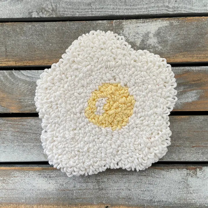 Coffee Coaster, Mug Rug - Fried Egg