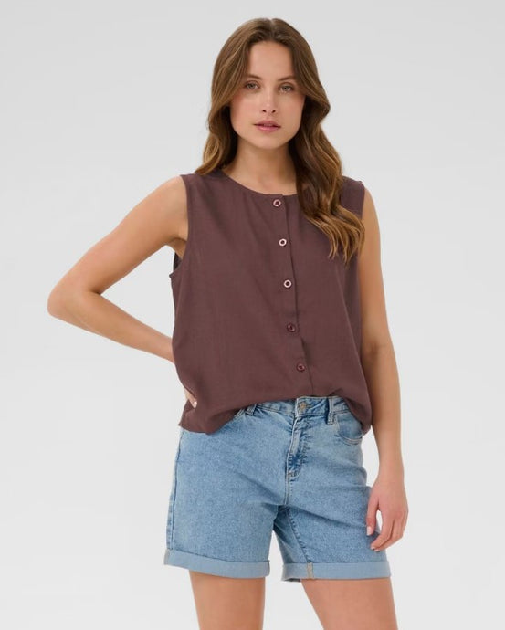 KAmilia Top - Fudge - Kaffe