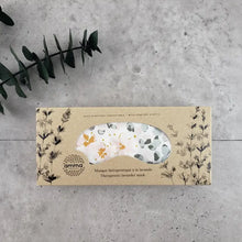 Load image into Gallery viewer, Therapeutic Lavender Eye Mask - Garden Flower Print