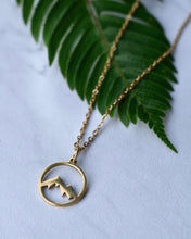 Load image into Gallery viewer, The Mountains Are Calling ~ Stainless Steel Mountain Peak Necklace