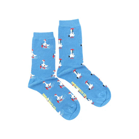 Women's Goose in the Rain Socks - Friday Sock Co.