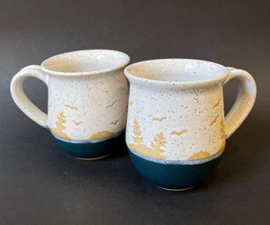 XL Foggy Gulf Island Mug