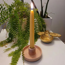 Load image into Gallery viewer, Hand Dipped Beeswax Taper Candles