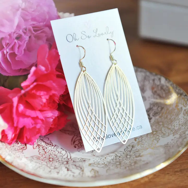 Havana Brass Drop Earrings - Oh So Lovely