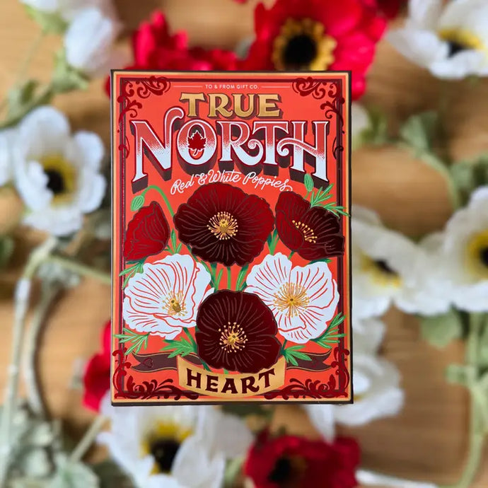 True North Canada Poppies (Heart) - Floriography Seed Packet