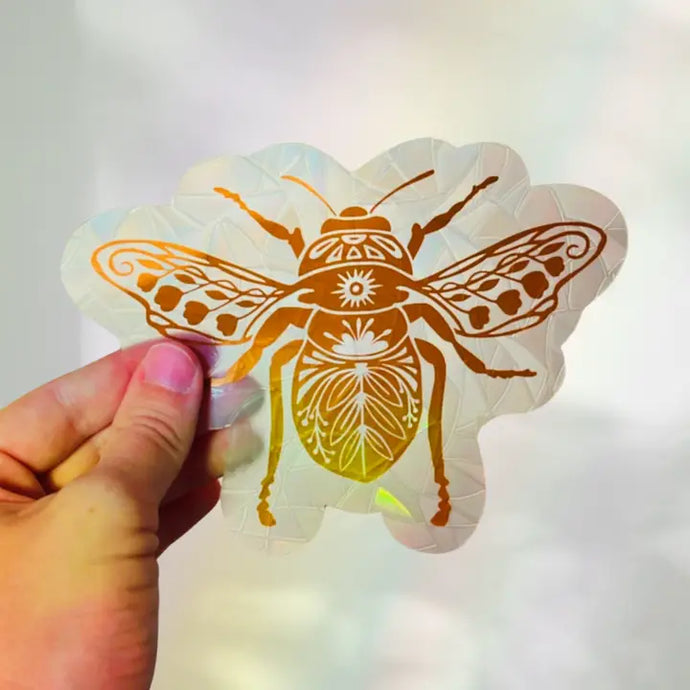 Honeybee Suncatcher - Prismatic Kitty