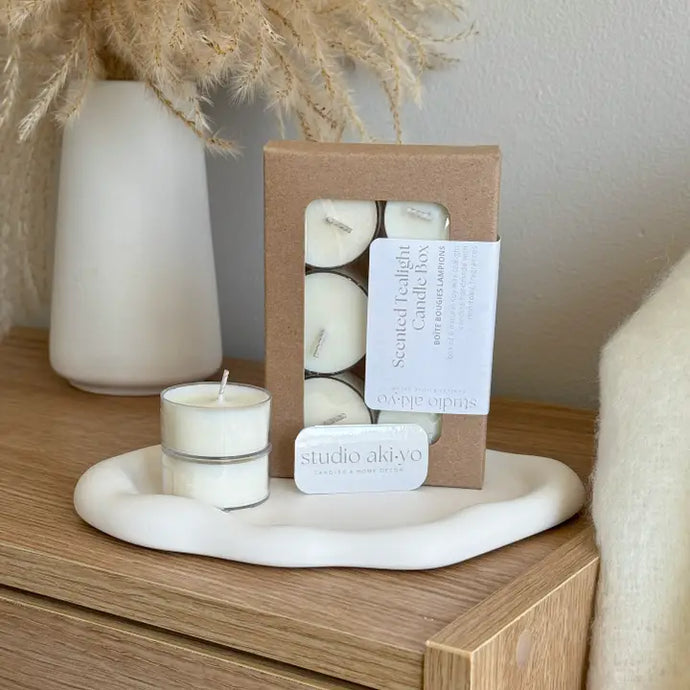 Honey Fig + Ginger Tealight Soy Candle Box