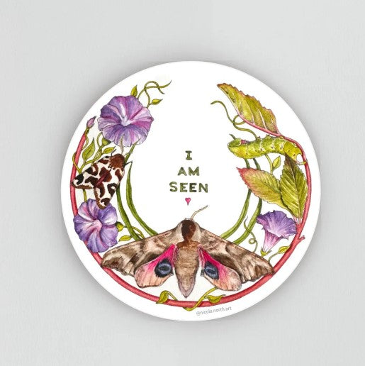 I AM Seen Sticker - Nicola North Art