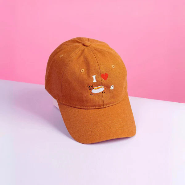 I Heart Weiner Dogs Baseball Dad Hat