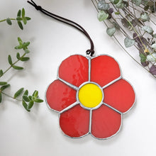 Load image into Gallery viewer, Hippy Flower Suncatcher - Glimpse Glass