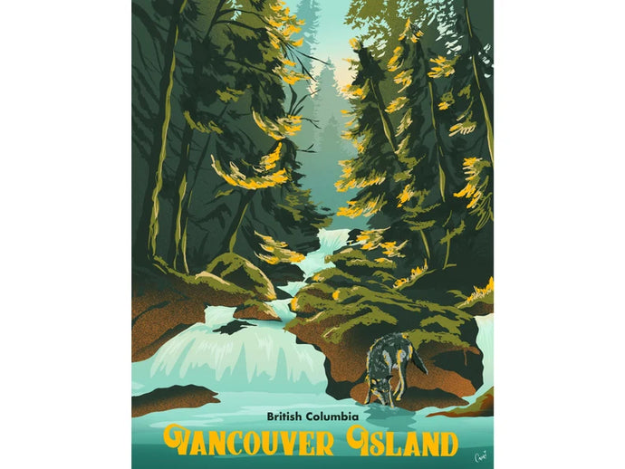 Vancouver Island Wolf Print