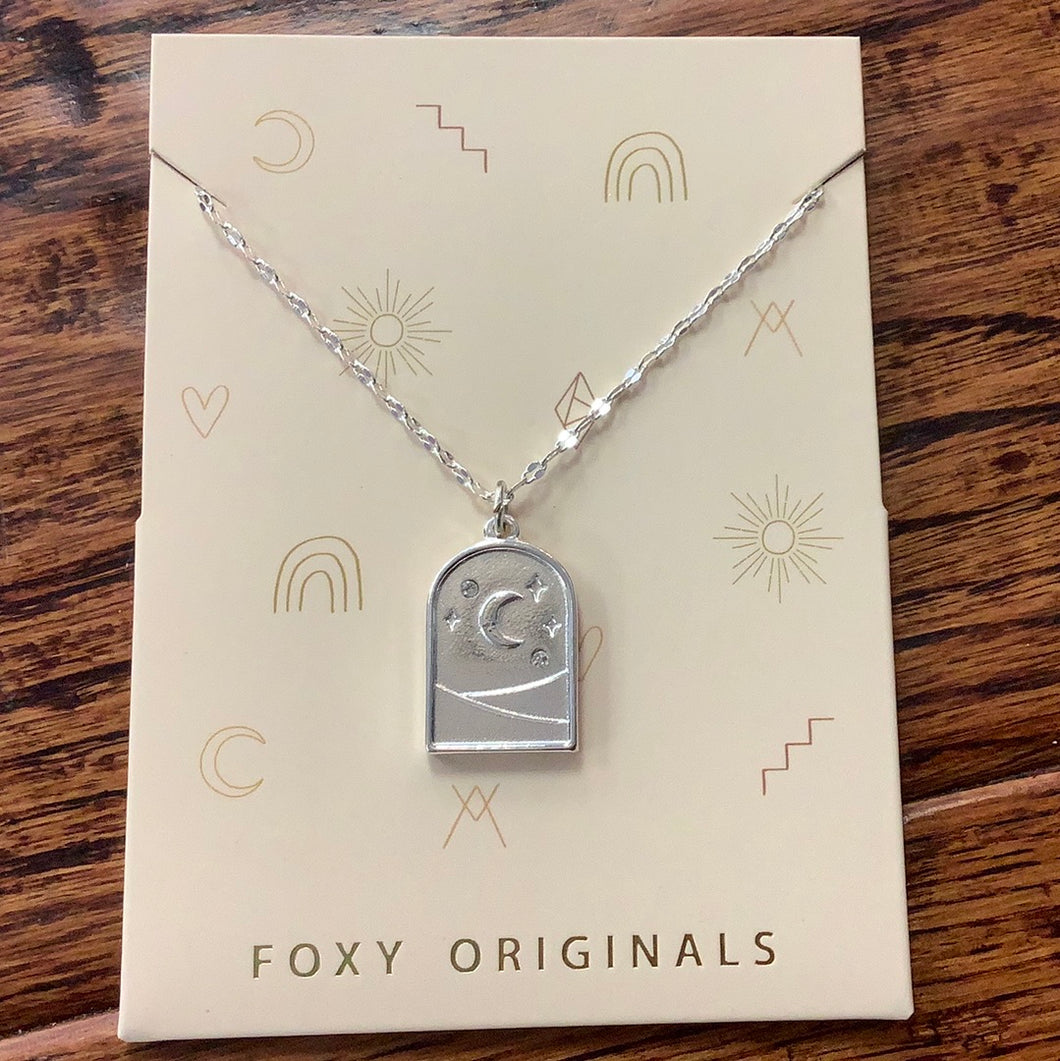 Luna Necklace In Silver - Foxy Originals