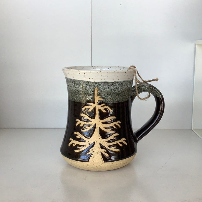 Medium Black and Speckled Tree Stein Mug - Hands On Clay