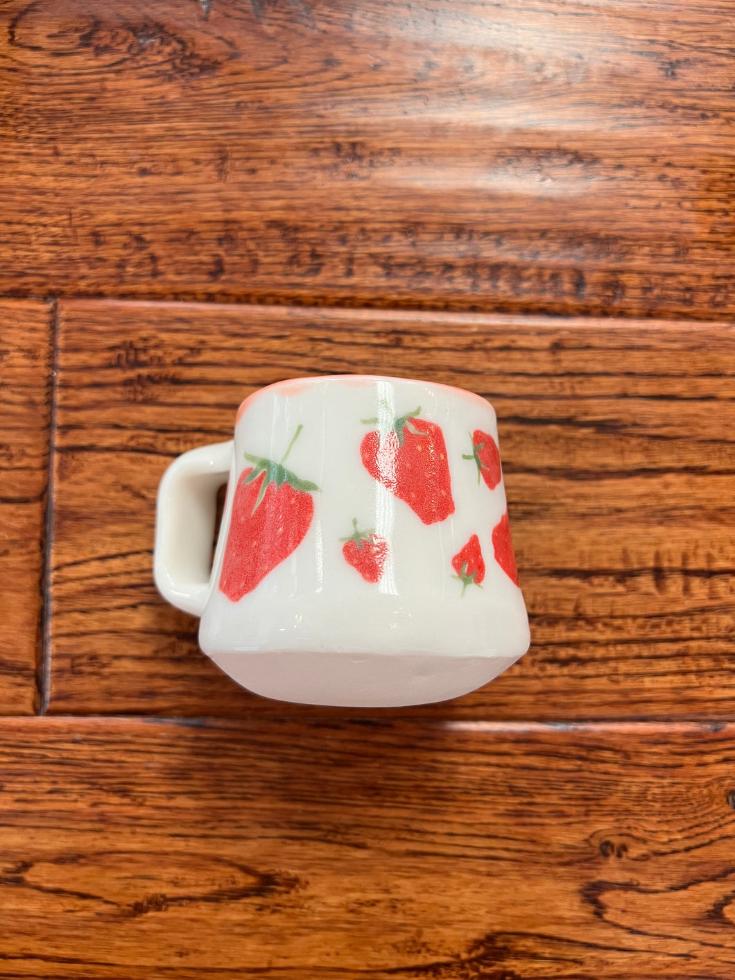 Strawberry Latte Mug - Rain Cloud Ceramics