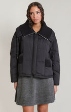 Load image into Gallery viewer, Knit Collar Puffer Jacket