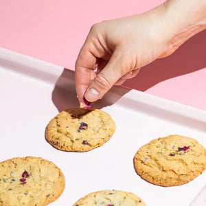 Lavender Rose Cookies - Lazy Bake