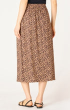 Load image into Gallery viewer, Button Front Midi Skirt - Leopard