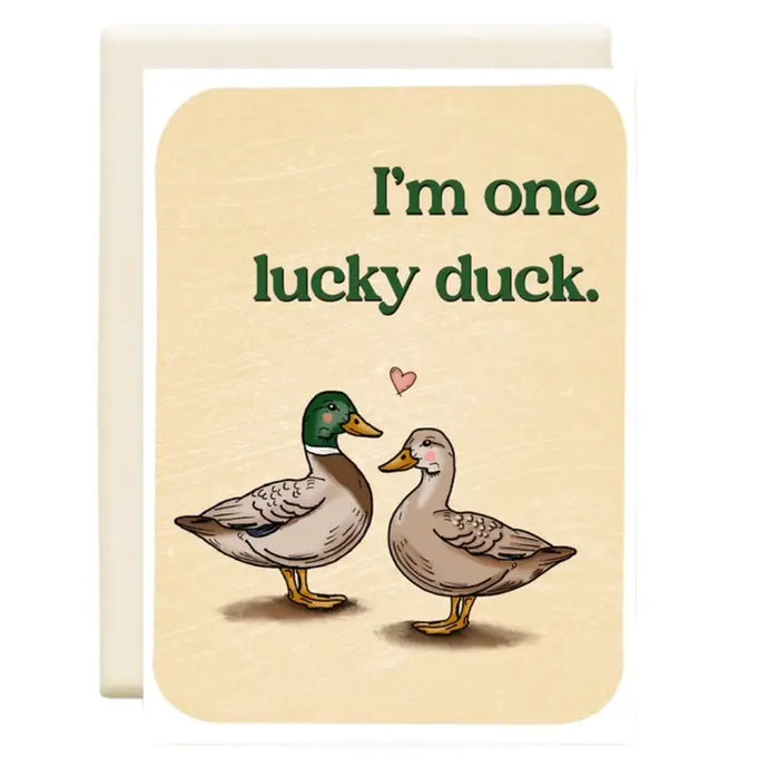 Lucky Duck - Greeting Card