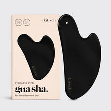 Load image into Gallery viewer, Stainless Steel Gua Sha - Matte Black - Kitsch