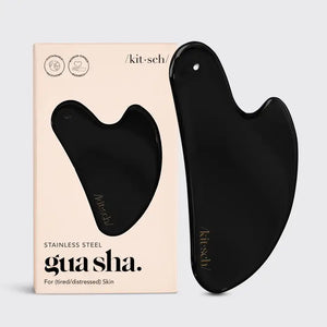 Stainless Steel Gua Sha - Matte Black - Kitsch