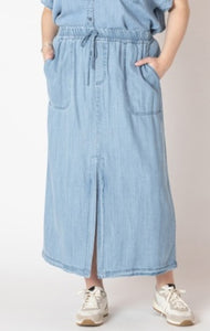 Tencel Maxi Skirt - Blue Wash