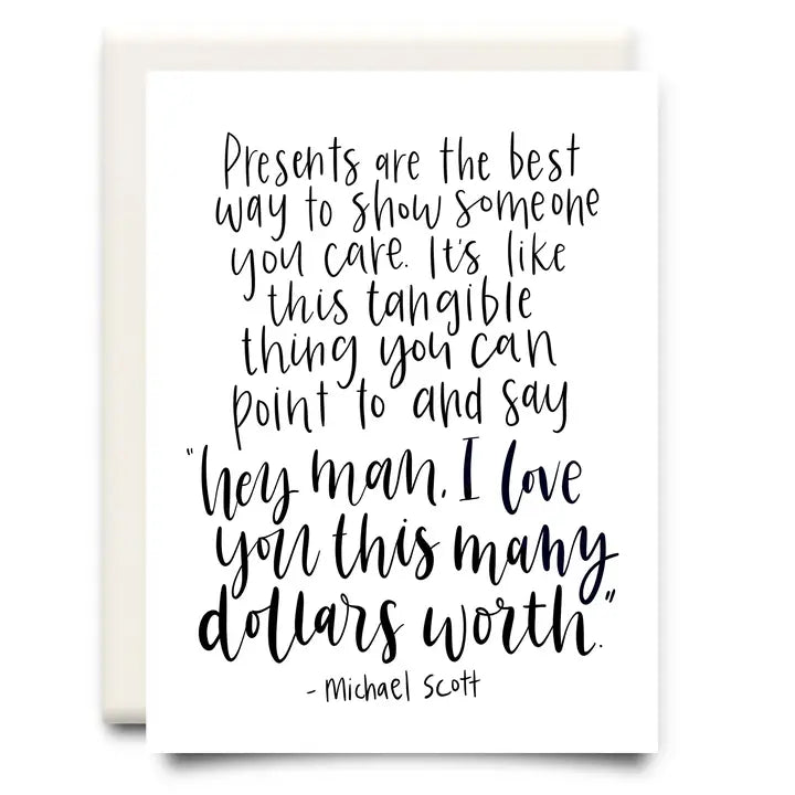 Michael Scott Quote - Birthday Card