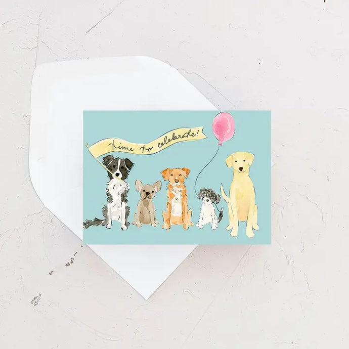 Mini Card - Birthday Dog Pawty Card
